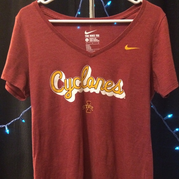 Nike Tops - Iowa State Cyclones V-Neck "Nike" T-Shirt - L
